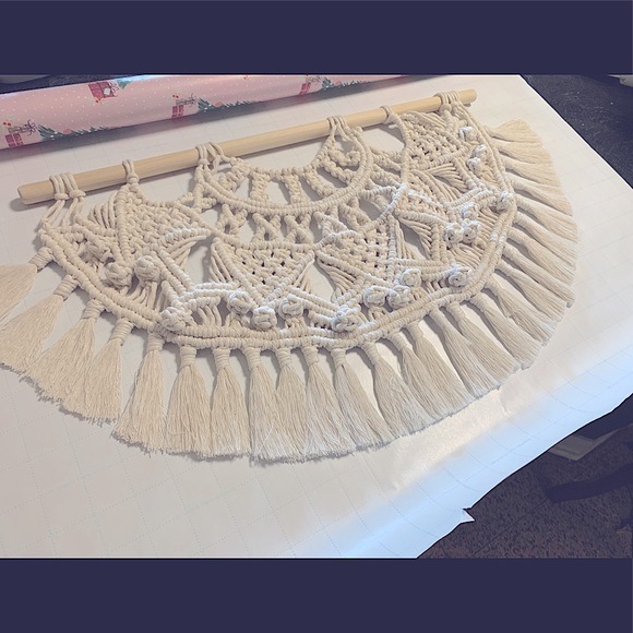 🌟HOST PICK🌟New Soul Embellish Handmade Bohemian Macrame Medallion Home Decor - Picture 2 of 16